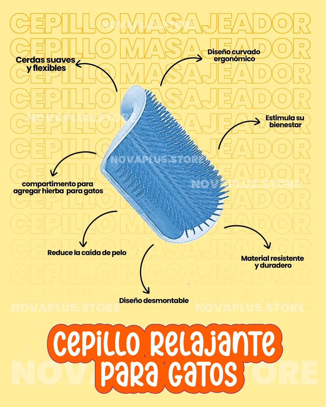 Cepillo Rascador Gato